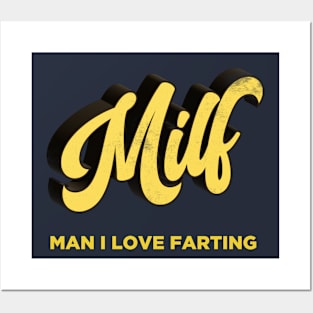 MILF vintage Distressed Posters and Art